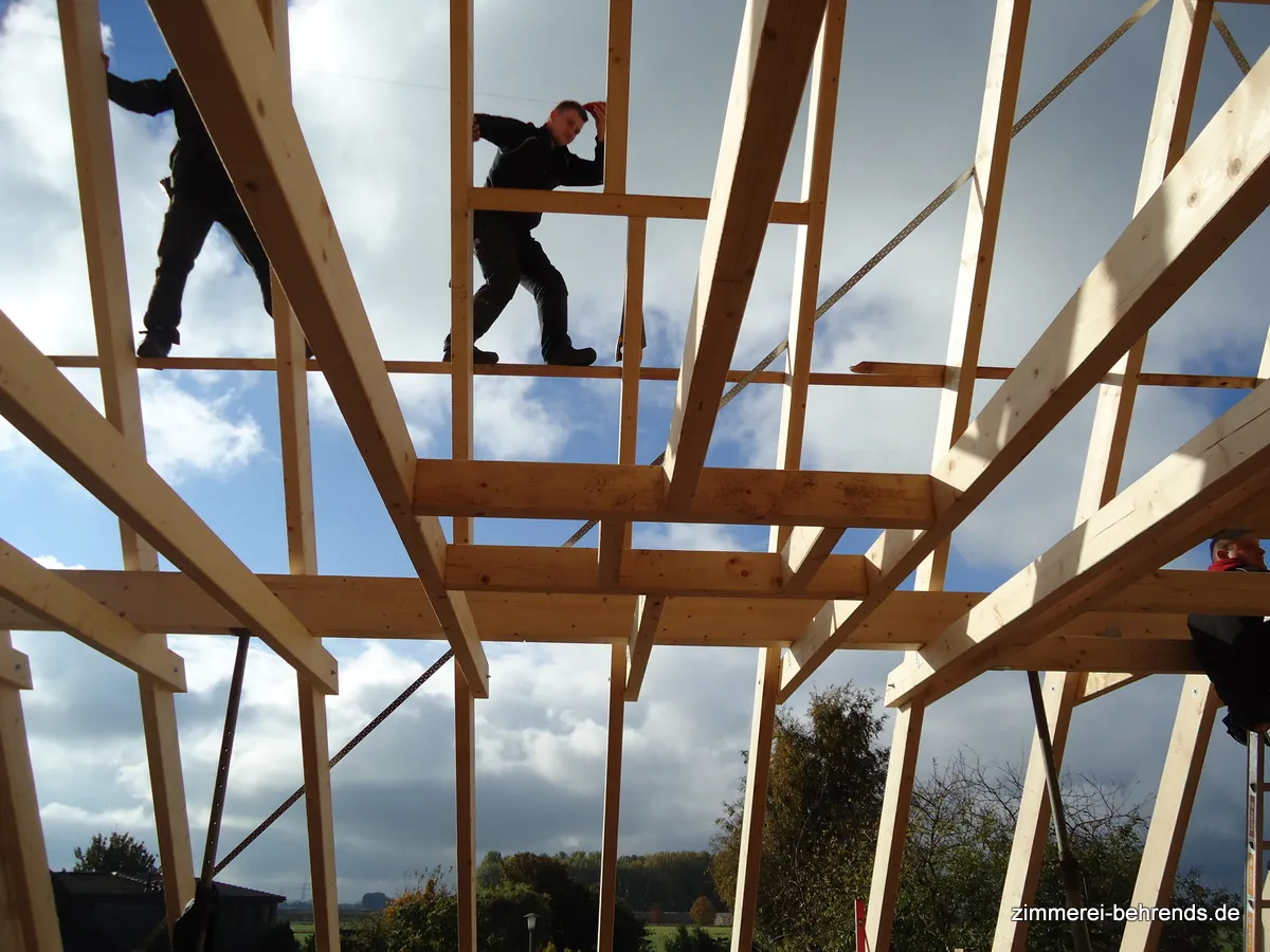 Eingedecktes Dach mit neuer Dachrinne