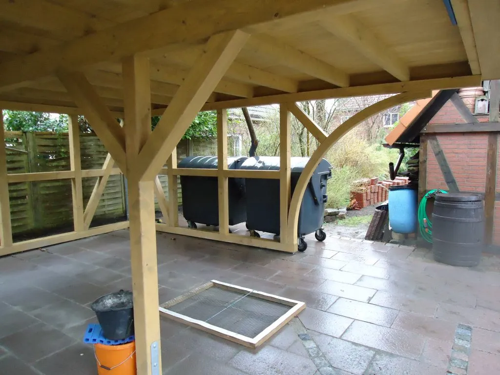 Flachdachaufstockung im Rohbau